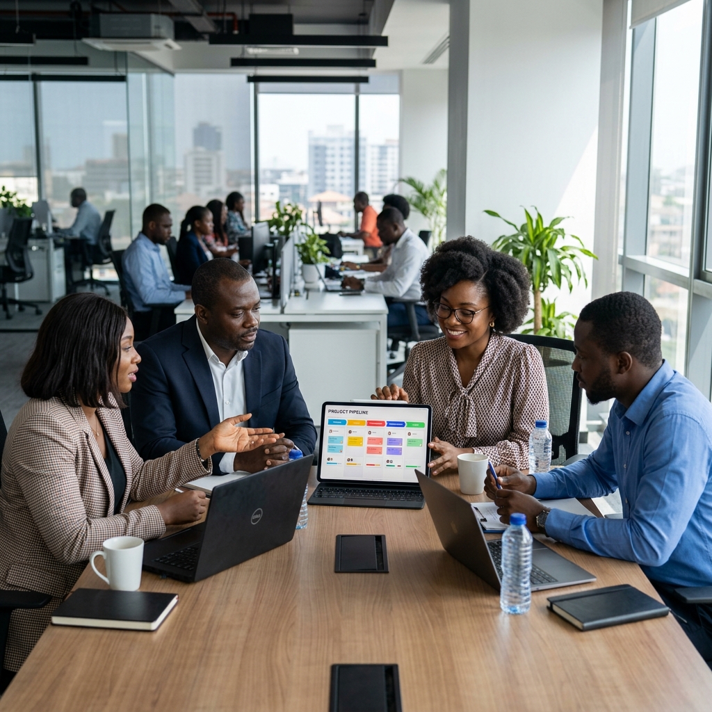 Équipe gérant le pipeline CRM